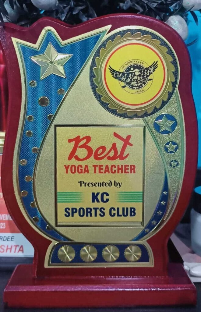 best yoga teacher award prakriti arogyam